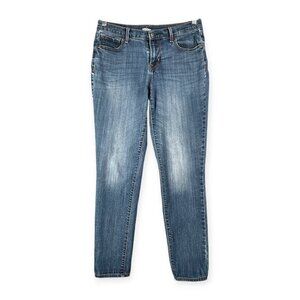 Old Navy Curvy Skinny Women’s 6 Blue Mid Rise Stretch Denim Jeans Casual Minimal